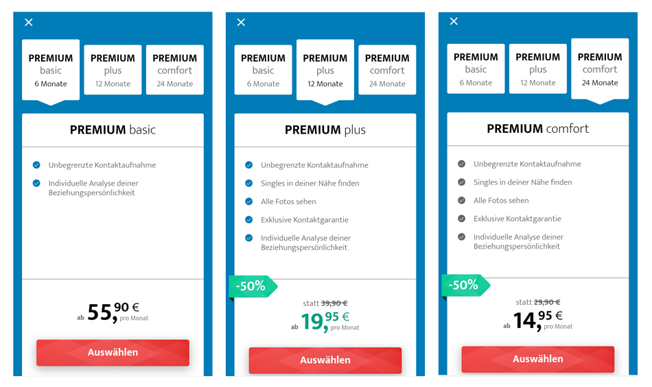 Rabatte in der Elitepartner App