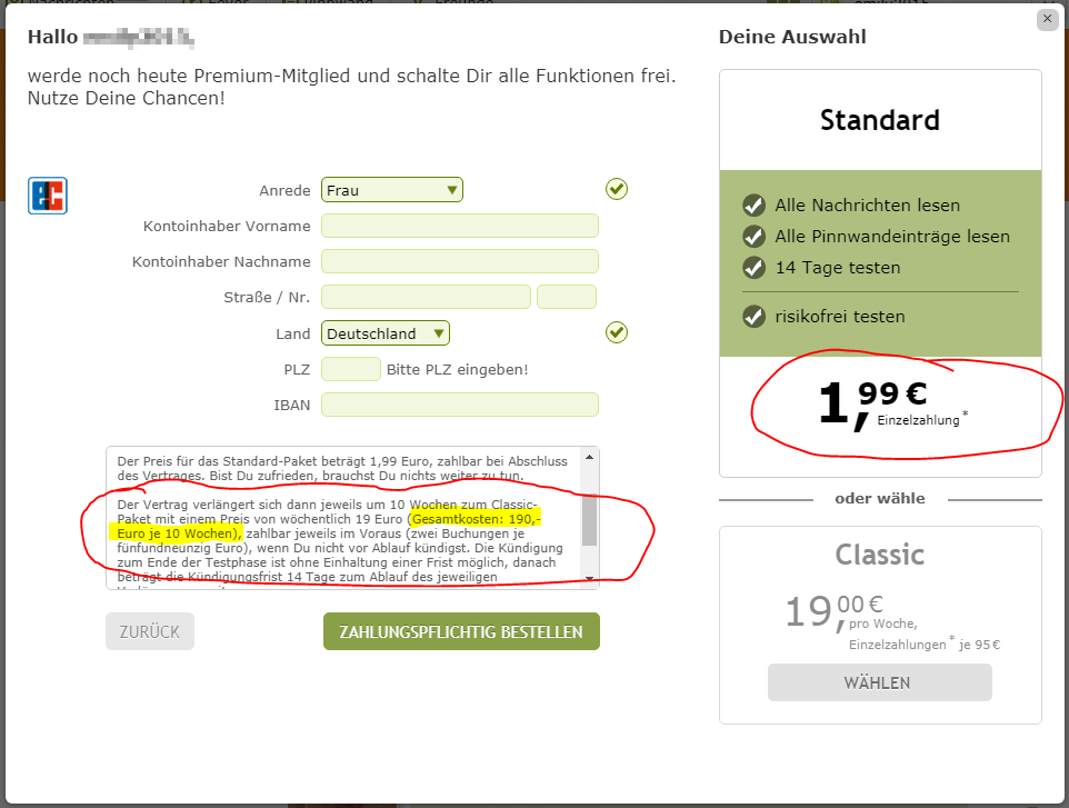 Flirt fever kosten