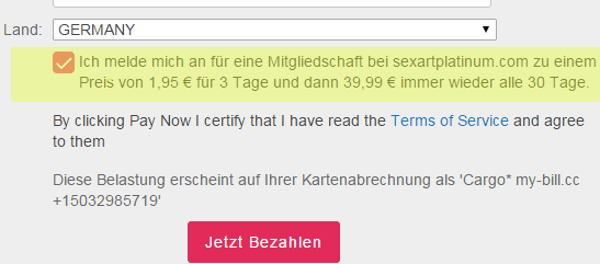 Abo-Falle auf Fuckbook