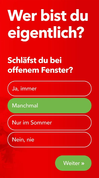 Parship App Fragebogen